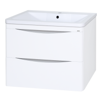 Атлантик -100 Тумба подвесная с 2 ящ. закруг. края