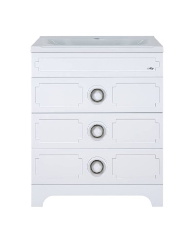 Лейла - 80 Тумба с 3 ящ. белая