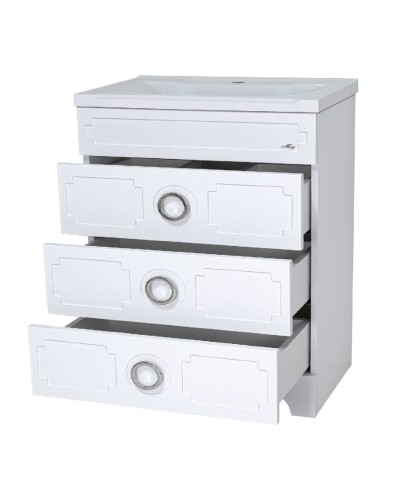 Лейла -100 Тумба с 3 ящ. белая
