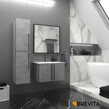 ROCK - 60 Тумба прямая подвесная светло-серый (Чикаго) ЛДСП