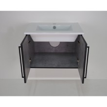 ROCK - 60 Тумба прямая подвесная светло-серый (Чикаго) ЛДСП