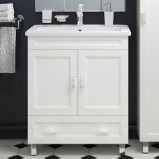 Дива - 75 Тумба белая с 1 ящ.