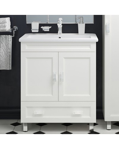 Дива - 75 Тумба белая с 1 ящ.