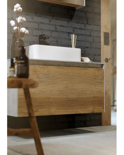 Корпус тумбы под раковину Aqwella 5 Stars Mobi 100 MOB0110BS подвесной без передней панели