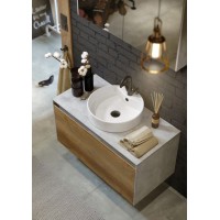 Корпус тумбы под раковину Aqwella 5 Stars Mobi 100 MOB0110BS подвесной без передней панели