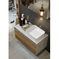 Корпус тумбы под раковину Aqwella 5 Stars Mobi 100 MOB0110BS подвесной без передней панели