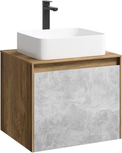 Корпус тумбы под раковину Aqwella 5 Stars Mobi 60 MOB0106DB подвесной Дуб балтийский