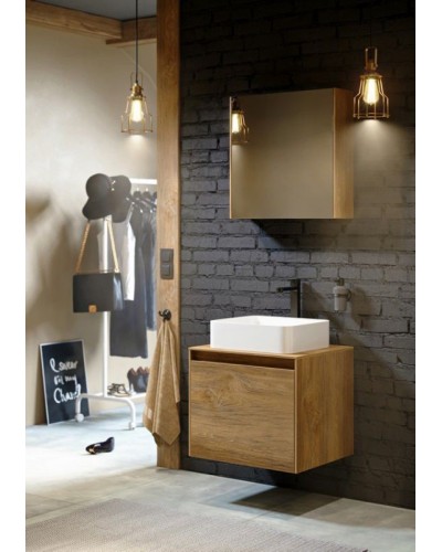 Корпус тумбы под раковину Aqwella 5 Stars Mobi 60 MOB0106DB подвесной Дуб балтийский