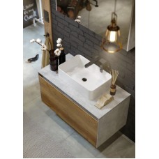 Корпус тумбы под раковину Aqwella 5 Stars Mobi 80 MOB0108BS подвесной Бетон светлый