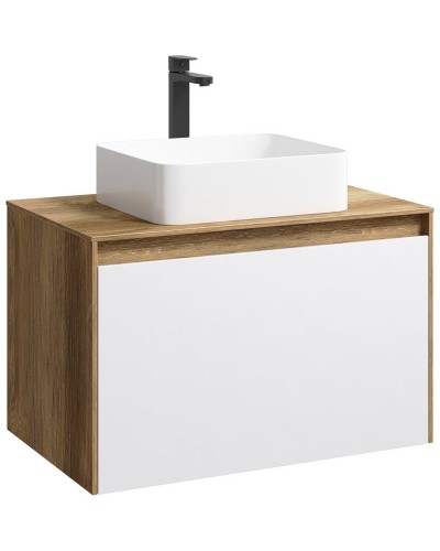 Корпус тумбы под раковину Aqwella 5 Stars Mobi 80 MOB0108DB подвесной Дуб балтийский