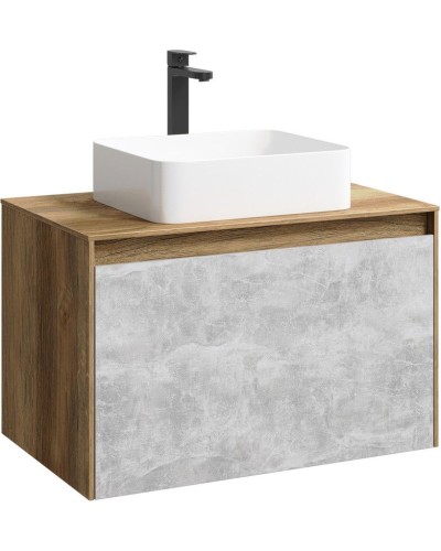 Корпус тумбы под раковину Aqwella 5 Stars Mobi 80 MOB0108DB подвесной Дуб балтийский