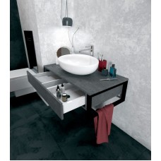 Тумба под раковину 1MarKa Grunge Loft 80П У85848 подвесная Бетон темно-серый