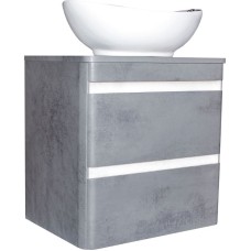 Тумба под раковину Style Line Атлантика Люкс Plus 60 СС-00002279 подвесная Темный бетон