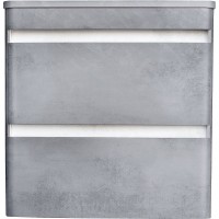 Тумба под раковину Style Line Атлантика Люкс Plus 60 СС-00002279 подвесная Темный бетон