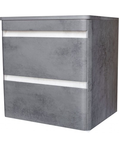 Тумба под раковину Style Line Атлантика Люкс Plus 60 СС-00002279 подвесная Темный бетон