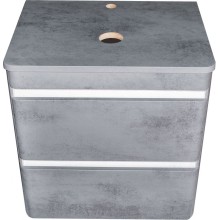 Тумба под раковину Style Line Атлантика Люкс Plus 60 СС-00002279 подвесная Темный бетон