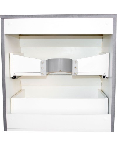 Тумба под раковину Style Line Атлантика Люкс Plus 60 СС-00002279 подвесная Темный бетон