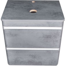 Тумба под раковину Style Line Атлантика Люкс Plus 70 СС-00002282 подвесная Темный бетон