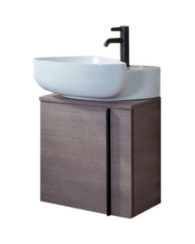 Тумба под раковину Jacob Delafon Nouvelle Vague 45 L EB3045G-E73 подвесная Фактурный дуб