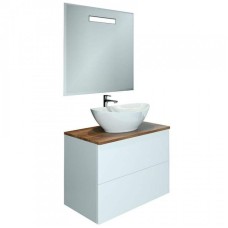 Тумба с раковиной Orange Otto 75 Ot-75TuWOOD+G56 Белая