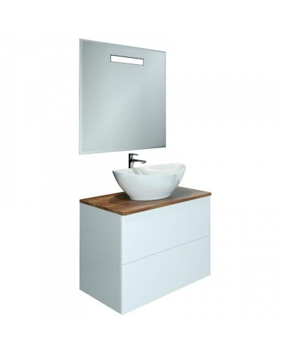 Тумба с раковиной Orange Otto 75 Ot-75TuWOOD+G56 Белая