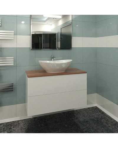 Тумба с раковиной Orange Otto 100 Ot-100TuWOOD+G56 Белая