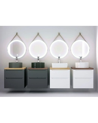 Тумба под раковину Jorno Wood 60 wood.01.60/P/W подвесная Белая