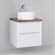 Тумба под раковину Jorno Wood 60 wood.01.60/P/W подвесная Белая