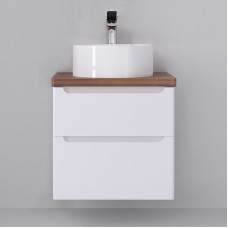 Тумба под раковину Jorno Wood 60 wood.01.60/P/W подвесная Белая