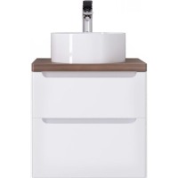 Тумба под раковину Jorno Wood 60 wood.01.60/P/W подвесная Белая