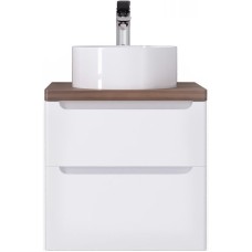 Тумба под раковину Jorno Wood 60 wood.01.60/P/W подвесная Белая
