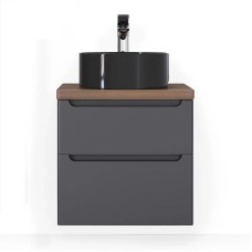Тумба под раковину Jorno Wood 60 wood.01.60/P/GR подвесная Серая