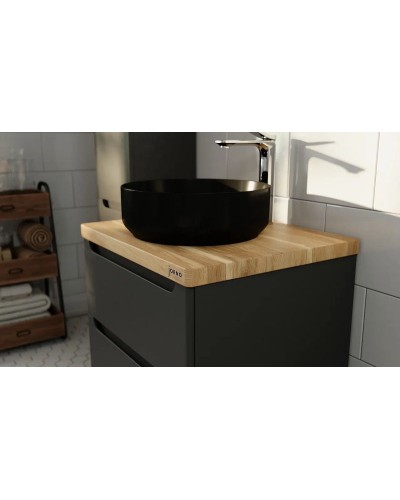 Тумба под раковину Jorno Wood 60 wood.01.60/P/GR подвесная Серая