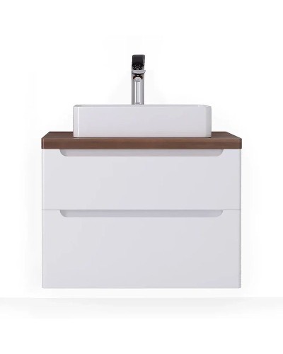 Тумба под раковину Jorno Wood 80 wood.01.80/P/W подвесная Белая