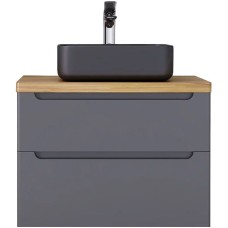 Тумба под раковину Jorno Wood 80 wood.01.80/P/GR подвесная Серая