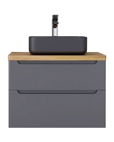 Тумба под раковину Jorno Wood 80 wood.01.80/P/GR подвесная Серая