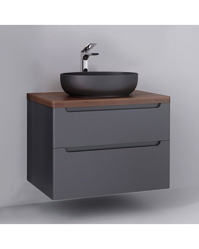 Тумба под раковину Jorno Wood 80 wood.01.80/P/GR подвесная Серая