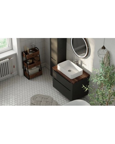 Тумба под раковину Jorno Wood 100 wood.01.100/P/GR подвесная Серая