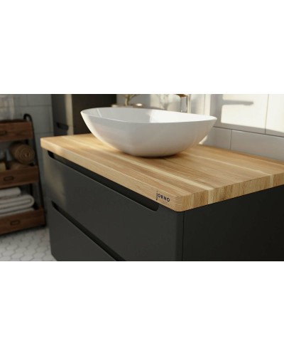 Тумба под раковину Jorno Wood 100 wood.01.100/P/GR подвесная Серая