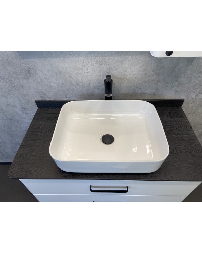 Тумба с раковиной Comforty Амстердам 95 00-00005494 подвесная Белый глянец