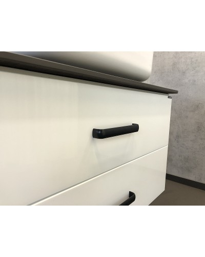 Тумба с раковиной Comforty Амстердам 95 00-00005494 подвесная Белый глянец