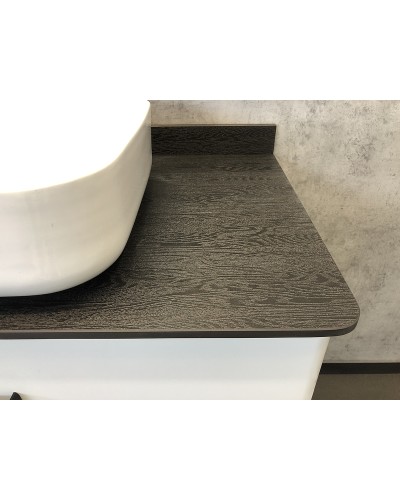 Тумба с раковиной Comforty Амстердам 95 00-00005494 подвесная Белый глянец