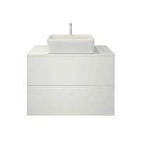 Тумба под раковину Orange Otto Ot-75TuMDF подвесная Белый глянцевый