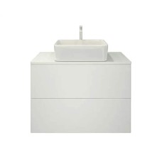 Тумба под раковину Orange Otto Ot-75TuMDF подвесная Белый глянцевый