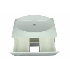 Тумба под раковину Orange Otto Ot-75TuMDF подвесная Белый глянцевый