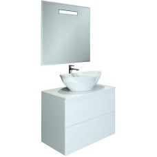 Тумба под раковину Orange Otto Ot-75TuGLASS подвесная Белый глянцевый