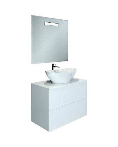 Тумба под раковину Orange Otto Ot-75TuGLASS подвесная Белый глянцевый