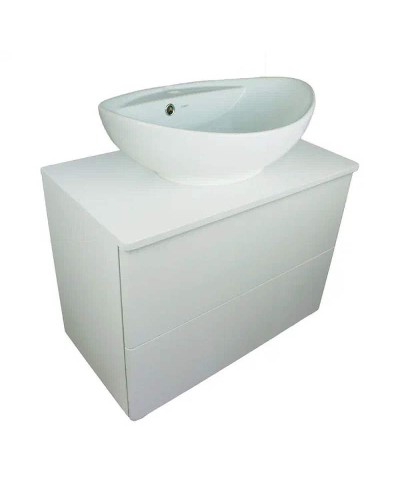 Тумба под раковину Orange Otto Ot-75TuSTONE подвесная Белый глянцевый