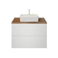 Тумба под раковину Orange Otto Ot-75TuWOOD подвесная Белый Ясень