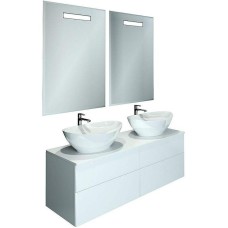 Тумба под раковину Orange Otto Ot-130TuMDF подвесная Белый глянцевый